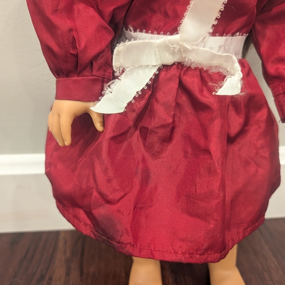 Retired Samantha Parkington American Girl Doll With Burgandy Lace Dress - Picture 4 of 10